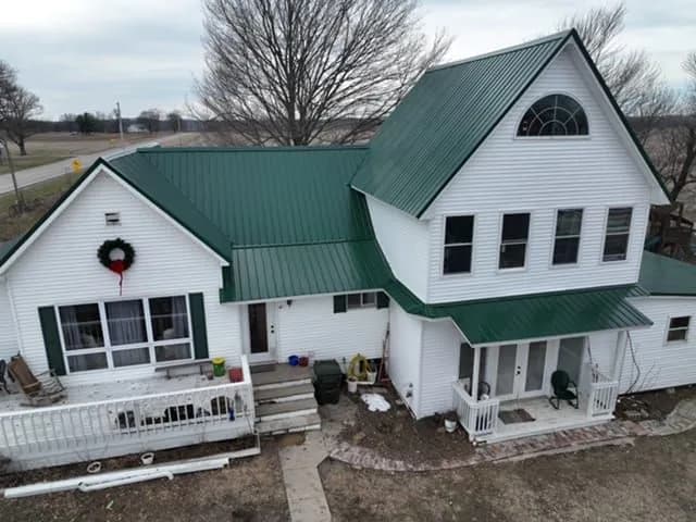 Residential roofing project by Yoder's Roofing Service